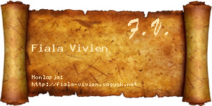 Fiala Vivien névjegykártya